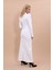 Gömlek Yaka Kısa Ceket & Uzun Düz Dar Etek-Beyaz 2