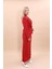 Midi Ceket & Uzun Kalem Etek Takım-Kırmızı 2