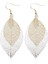 Double-Layered Leaves T Earrings (Gold Silver) (Yurt Dışından) 1