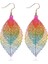 Double-Layered Leaves T Earrings (Colorful) (Yurt Dışından) 1