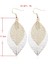 Double-Layered Leaves T Earrings (Pink) (Yurt Dışından) 3