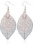 Double-Layered Leaves T Earrings (Pink) (Yurt Dışından) 4