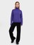 Balıkçı Yaka Metalik Tüylü Kazak KZK6186AÇIK Mor 1