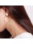 Square Round Geometric Hanging Earrings (Gold) (Yurt Dışından) 3