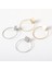 Square Round Geometric Hanging Earrings (Gold) (Yurt Dışından) 5
