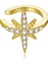 Pırıltı Yıldız Zirkon Kulak Klipsi Kadın Küpe (Gold) (Yurt Dışından) 1
