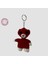 El Yapımı Amigurumi Sevimli Ayı Anahtarlık - Kırmızı 1