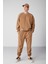 Benjamın Erkek Polar Kalın Dokulu Nakışlı Yuvarlak Yakalı Kahverengi Sweatshirt 2