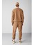 Benjamın Erkek Polar Kalın Dokulu Nakışlı Yuvarlak Yakalı Kahverengi Sweatshirt 5