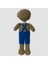 El Yapımı Amigurumi Bahçıvan Ayı - 30 cm 3