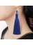 3 Pairs Kadın Boho Moda Uzun Püskül Küpe (Blue) (Yurt Dışından) 1