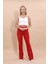 İspanyol Paça Pantolon-Kırmızı 4