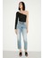 Bloom Asimetrik Slim Fit Siyah Bluz 4