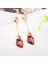 Kadın Moda Kristal Uzun Kolye Küpe (Red) (Yurt Dışından) 1