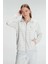 MOTTO10BUTIK Pamuklu Uzun Kollu Fermuarlı Sweatshirt ve Pantolon Takım Pijama Takımı 2