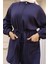 Oysho Kumaş Tunik Pantolon Takım Lacivert 3