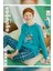 Erkek Garson Bora Interlok Turkuaz Pijama Takım 0726 3