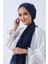 Lacivert Harem Scarf Melek Pamuk Şal 4