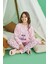 Kız Garson Koza Interlok Best Pembe Pijama Takım 0724 1