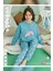 Kız Garson Koza Interlok Camgöbeği Pijama Takım 0723 3