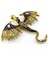Sarı Ejderha Dragon Zirkon Taşlı Broş - Asalet ve Gücün Sembolü RZ250 2
