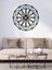 Dekoratif Modern Sessiz Siyah Metal Duvar Saati 60X60CM 1