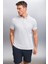 Foret Erkek %100 Pamuk Kısa Kol Regular Fit Gri Polo Yaka T-Shirt 1