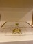Sunum Ayaklı Dikdörtgen Cam Döküm Pirinç Altın 31X23 cm 2