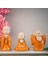 Dekoratif Keşiş Buda Meditasyon Seti Turuncu 1