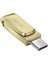 Ultra Dual Drive Luxe 128GB Type-C USB 3.2 Flash Bellek Gold SDDDC4-128G-G46GD 3