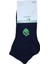 6 Çift Bambu Kısa Spor Dikişsiz Burunlu Lacivert Erkek Patik Çorap 2