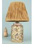 Marbrure Handmade Seramik Abajur Krem 1
