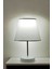 Kumaş Slim Abajur Masa Lambası Beyaz E98A 1 Modern 16-30 E27 Beyaz 4