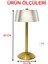 Dekoratif Kristal Şarjlı Kirpi Gold LED Abajur, Yılbaşı Masa Lambası, Dokunmatik 3 Renk Modu 5