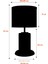 Monarch Transparent Black Striped Cam Abajur 4