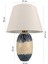 Reflechi Handmade Seramik Abajur Lacivert-Krem 2