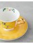 English Home Vanilla Mood New Bone China 12 Parça 6 Kişilik Kahve Fincan Takımı 90 ml Sarı 4