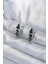 Pilelistore 316L Çelik Gümüş Renk Yeşil Kristal Taş Işleme Yılan Model Kadın Küpe - TJ-BKP8066 1