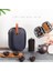 Kung Fu Çay Seti Mor Kum Çay Bardak Seramik Taşınabilir Seyahat Çaydanlık Seti Çay Caddy + Çaydanlık + Çay Bardağı Güzel Hediye | Çaydanlıklar (Yurt Dışından) 2