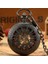 Retro Siyah Tekerlek Hollow Mekanik Cebi Romen Rakamları Ekran Antik Asılı Zincir Kolye Timepiece Hediyeler Erkek | Cep ve Amp;fob Saatler (Yurt Dışından) 2