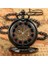 Retro Siyah Tekerlek Hollow Mekanik Cebi Romen Rakamları Ekran Antik Asılı Zincir Kolye Timepiece Hediyeler Erkek | Cep ve Amp;fob Saatler (Yurt Dışından) 3