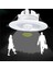 2 Paket Radar Downlight, LED Insan Vücudu Indüksiyon Sensörü Dedektörü Gömülü Yuvarlak 5 W 110-220 V Tavan Downlight Spot 6000 K Koridor Koridor Aydınlatma Paneli Işık (Yurt Dışından) 3