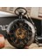 Punk Kabak Çiçek Hollow Mekanik Kendini Sarma Cebi Nefis Retro Romen Numaraları Otomatik Cep Zinciri Timepiece | Cep ve Amp;fob Saatler (Yurt Dışından) 3