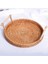 Kolu El ile Pratik Rattan Tepsi El Dokuma Çok Amaçlı Hasır Tepsi ile Dayanıklı Rattan Fiber Yuvarlak Kahvaltı Drink Snack | Depolama Tepsileri (M) (Yurt Dışından) 4