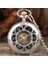Klasik Gümüş Mekanik Cebi Hollow Kabak Çiçek Romen Numaralları Dial Retro Fob Zincir Kolye Manuel Cep Saati | Cep ve Amp;fob Saatler (Yurt Dışından) 2
