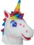 Cadılar Bayramı At Başkanı Maske Lateks Hayvan Kapak Gökkuşağı Unicorn Kostüm (Yurt Dışından) 1