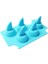 Buz Tepsisi Serin Köpekbalığı Fin Şekli Buz Küpü Tepsi Sharkfin Buz Kalıp Makinesi Kalıp Dondurma Küvetleri (8.2 * 13.3 * 4 Cm, Mavi) (Yurt Dışından) 2