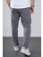 Kingbrich Beli Lastikli Baskılı Cepli Slim Fit Kalıp Erkek Alt Eşofman 3