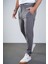 Kingbrich Beli Lastikli Baskılı Cepli Slim Fit Kalıp Erkek Alt Eşofman 2