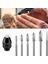 Xhhdqes 7 Adet Ahşap Oyma Aletleri, 1/8 Inç Shank Hss Gravür Matkap Aracı Ahşap El Sanatları Aksesuarları 4486 Chuck ile Dremel Aracı Için (Yurt Dışından) 5
